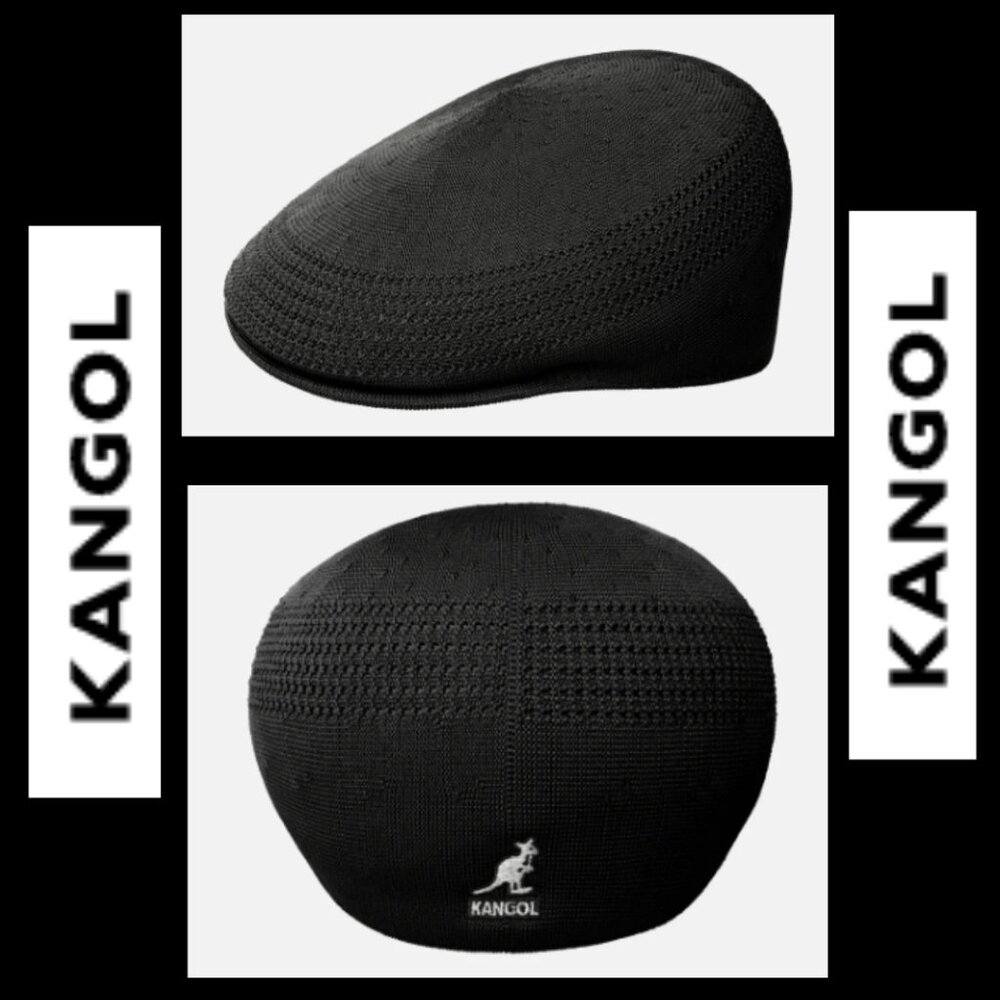 Vintage Kangol Black Ventair Cap